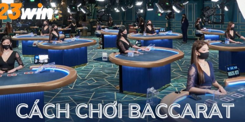 Hướng dẫn cách chơi bài Baccarat 23Win siêu đơn giản